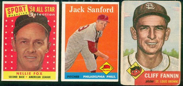 Mid-century baseball cards were a model for our early layouts